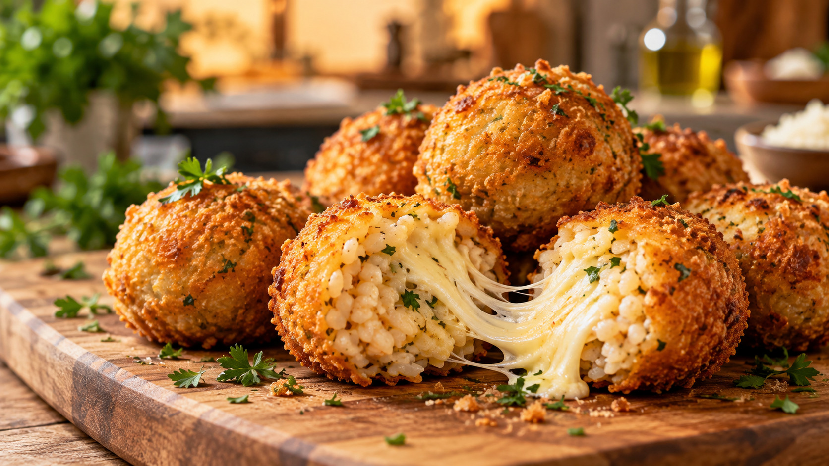 Cheese-Stuffed Rice Balls in the Air Fryer: A Culinary Delight